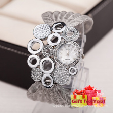 Especial de diseño de moda de las mujeres Rhinestone Pulseras de abrigo Wrist Watch Cestbella regalos especiales Watch